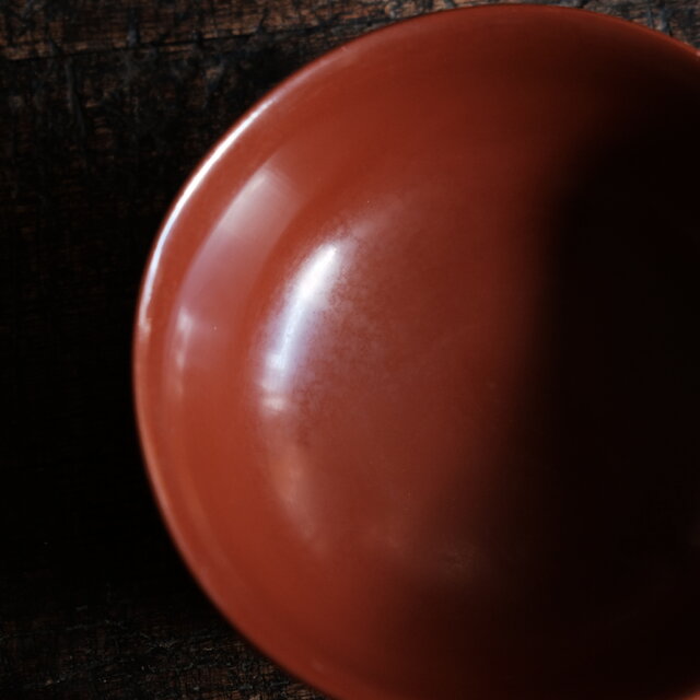 ブラウンに唐草文様◇時代物 漆芸蓋付椀 古漆器 骨董・antiques 大正