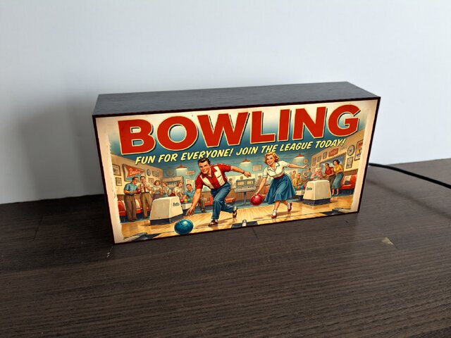 オーダー無料】ボウリング 遊技場 ゲームセンター レトロ 店舗 自宅