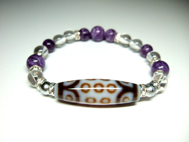 二十一眼天珠（白）/ガネーシュヒマール水晶 | iichi 日々の暮らしを