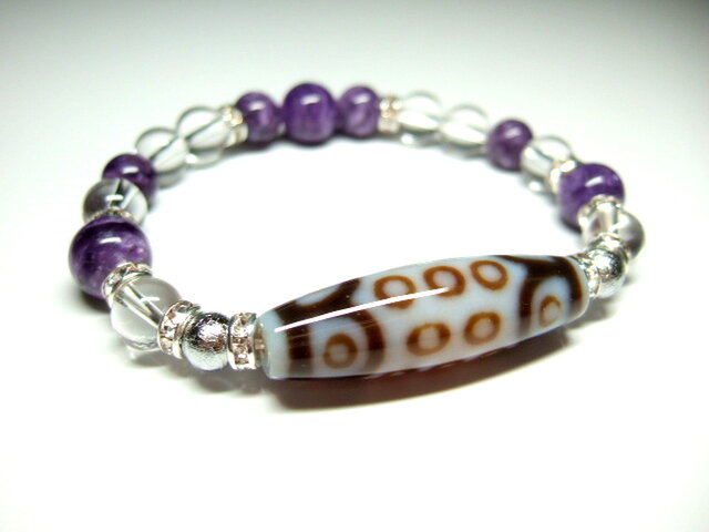 二十一眼天珠（白）/ガネーシュヒマール水晶 | iichi 日々の暮らしを