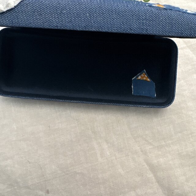 ✳︎ ✳︎ ハンドメイド☆ミナペルホネンタンバリン刺繍メガネケース