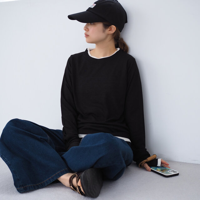 シアーフィンガーホールプルオーバー(長袖Tシャツ) | iichi 日々の