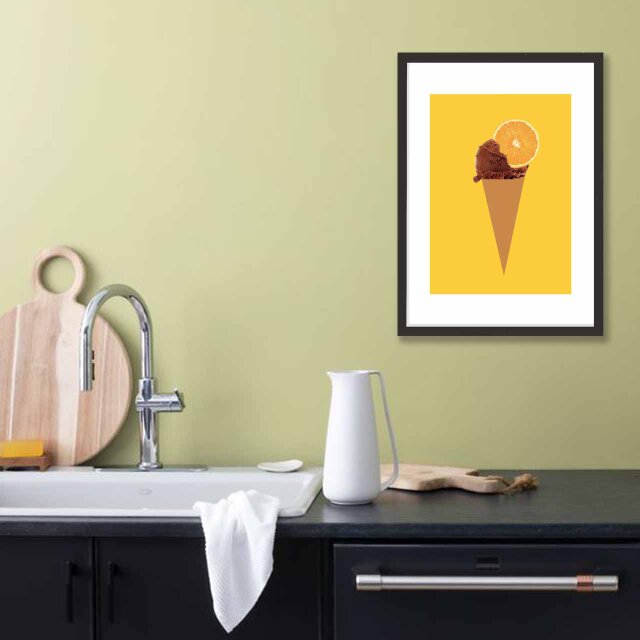 チョコにレモン？ アイス 送料無料 あらゆすお部屋のポスター ポスター