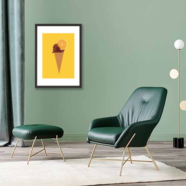 チョコにレモン？ アイス 送料無料 あらゆすお部屋のポスター ポスター