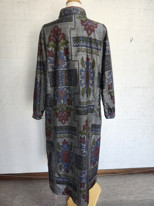 大島紬リメイク コードパイピングワンピース | iichi 日々の暮らしを