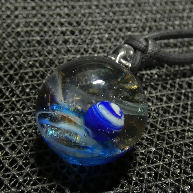 銀河、地球 NO.289（ガラス、とんぼ玉、宇宙、銀河、一点物、伝統工芸