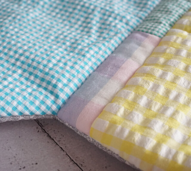 パッチワークなくもの形のフリーマット（イエロー系） | iichi 日々の