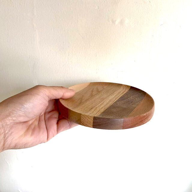 寄せ木のトレイ Φ14cm | iichi 日々の暮らしを心地よくする