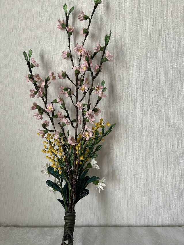 籐の春スワッグ（桜のスワッグ） | iichi 日々の暮らしを心地よくする
