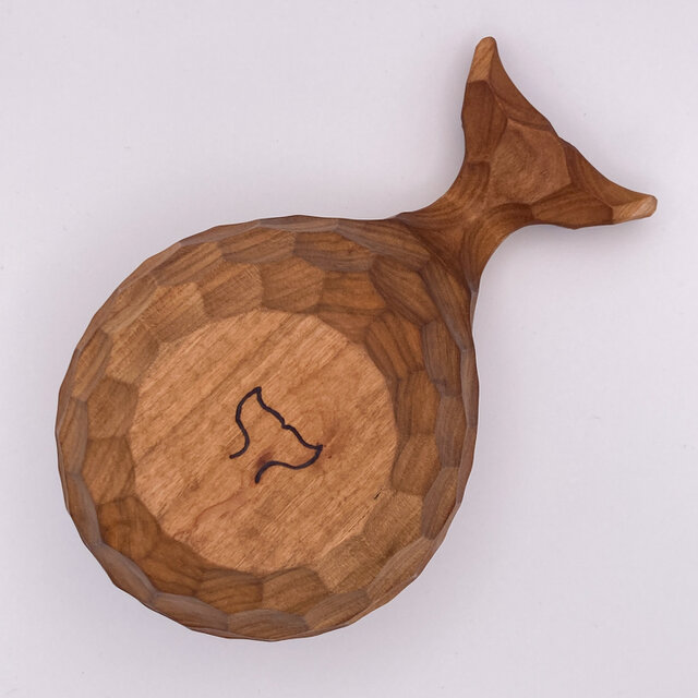 クジラなククサ｜オイル仕上げ｜サクラ｜約150cc | iichi 日々の暮らし