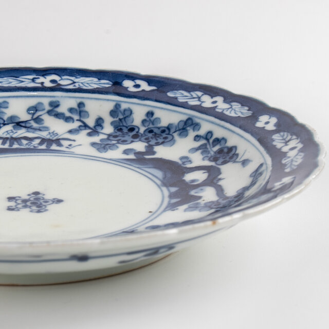 古伊万里 染付松竹梅文七寸皿 明治時代 F131-A | iichi 日々の暮らしを