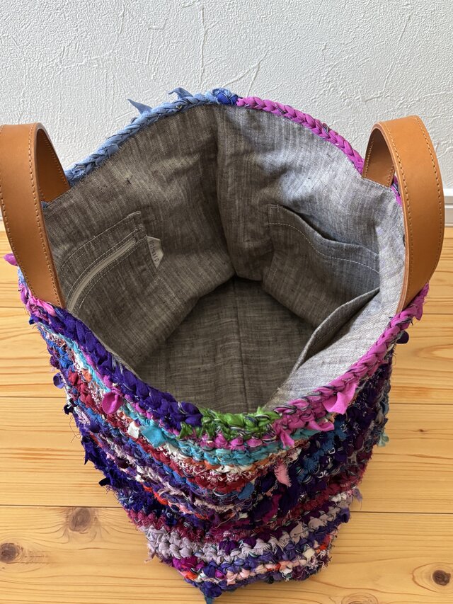 sold out 裂き編みバッグ | iichi 日々の暮らしを心地よくする