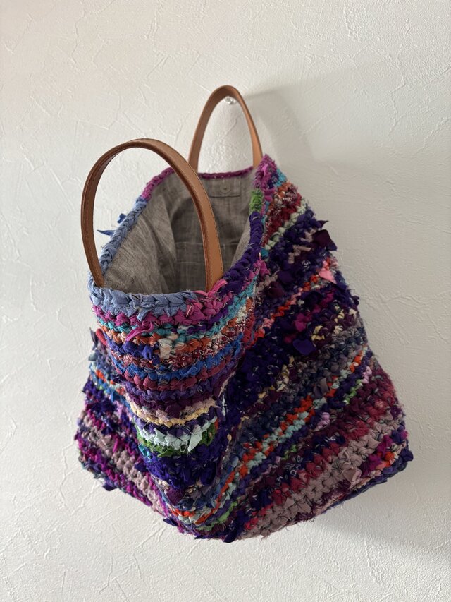 裂き編みバッグ | iichi 日々の暮らしを心地よくするハンドメイドや