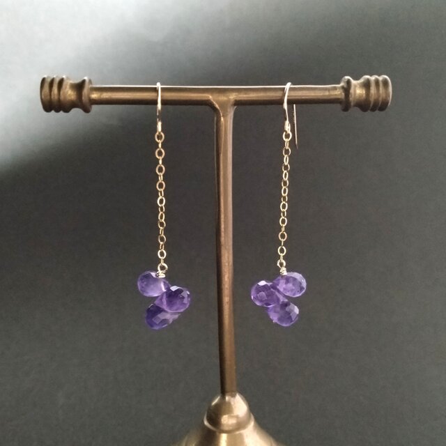 amethyst 14kgf (2月の誕生石アメシスト) | iichi 日々の暮らしを