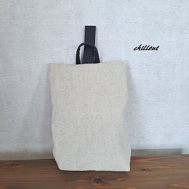 入園・入学】リネン×ブラック：入園バッグ5点セット【0654】 | iichi