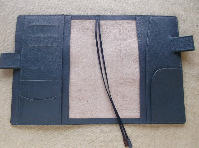 ほぼ日手帳仕様 B6サイズレザー手帳カバー 刻印＆拭き染め | iichi