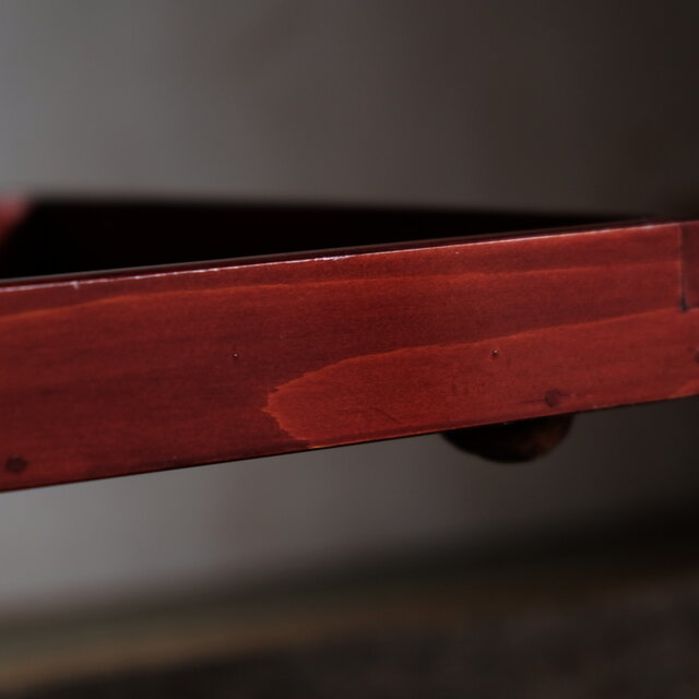 深く美しい色味◇伊勢漆器 胡桃足膳 角盆 古物 古民家 骨董・antiques