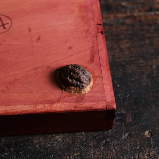 深く美しい色味◇伊勢漆器 胡桃足膳 角盆 古物 古民家 骨董・antiques