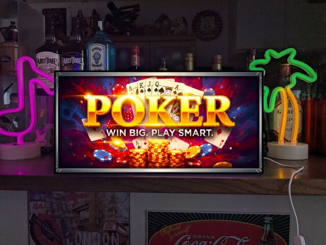【オーダー無料】ポーカー カードゲーム トランプ 看板 置物 雑貨 ライトBOX オーダー無料】ポーカー カードゲーム トランプ ラスベガス レトロ