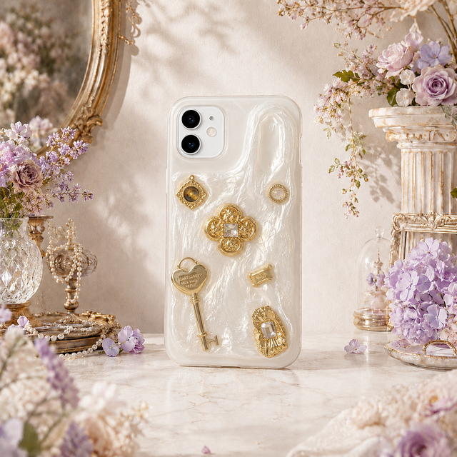 金運アップを願う開運・招財 iPhone・スマホケース 天然黄水晶