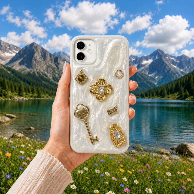 金運アップを願う開運・招財 iPhone・スマホケース 天然黄水晶