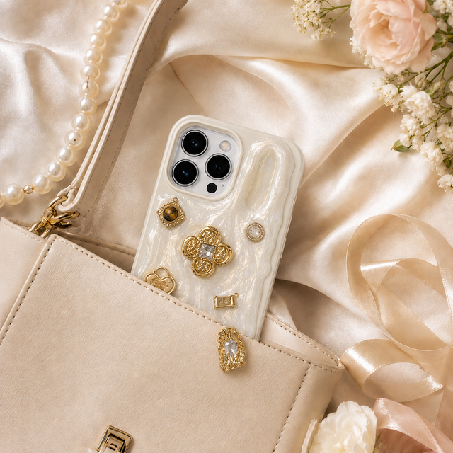 金運アップを願う開運・招財 iPhone・スマホケース 天然黄水晶