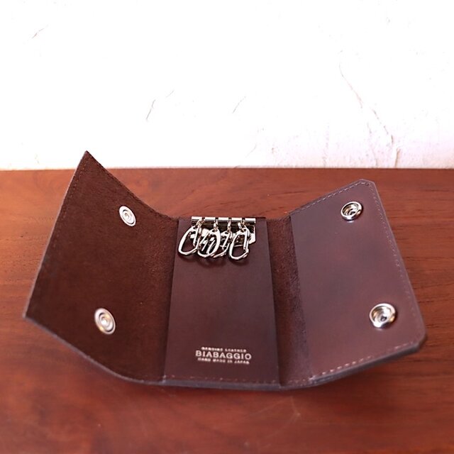 BIABAGGIO ブラウン 4連レザーキーケース k2201 | iichi 日々の暮らし