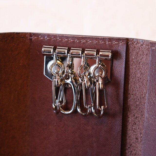 BIABAGGIO ブラウン 4連レザーキーケース k2201 | iichi 日々の暮らし