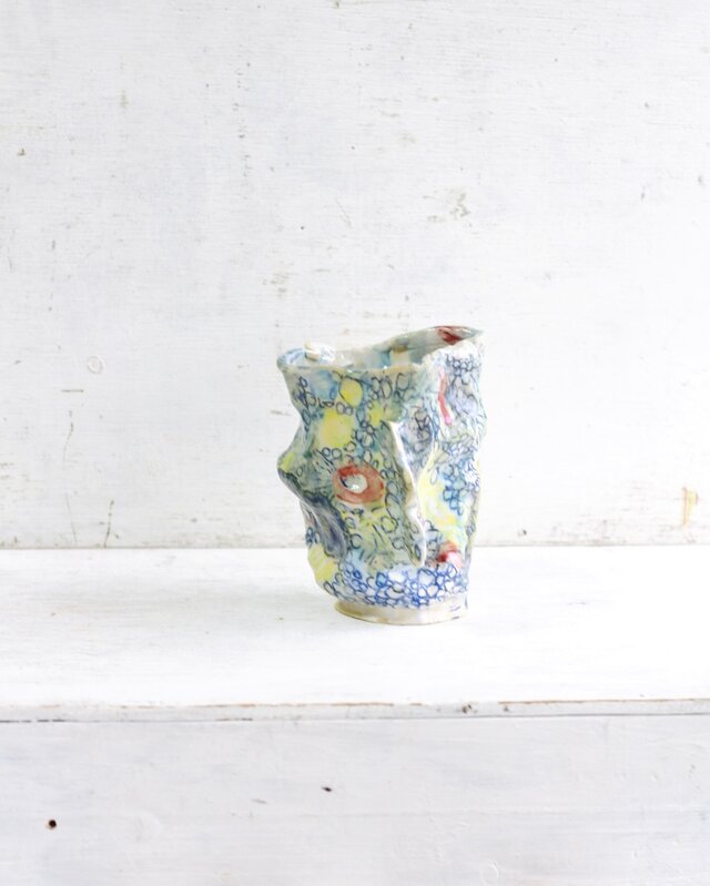 花瓶 「魚になる夢」手びねり陶芸 mmmmadepottery | iichi 日々の