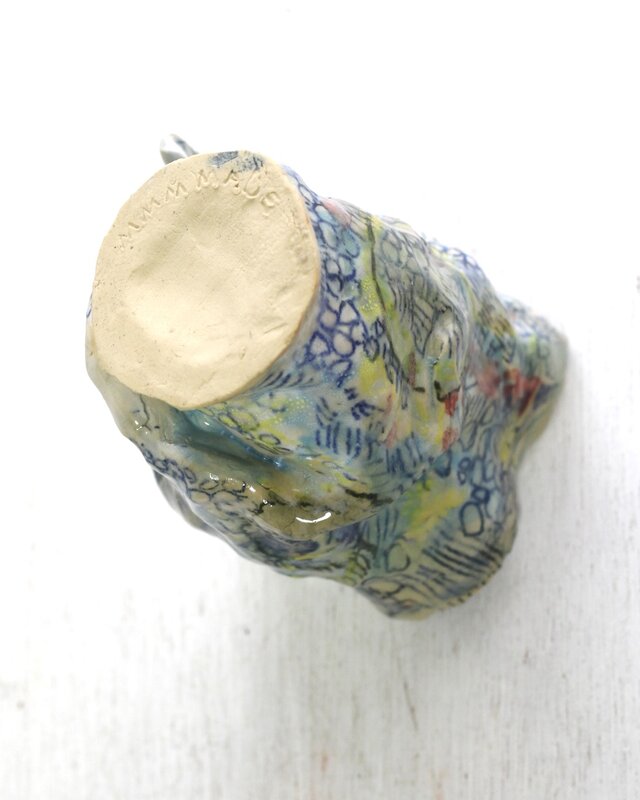花瓶 「魚になる夢」手びねり陶芸 mmmmadepottery | iichi 日々の