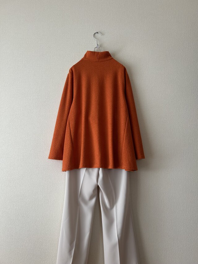 テントラインのニットトップス オレンジ サイズ展開あり | iichi 日々