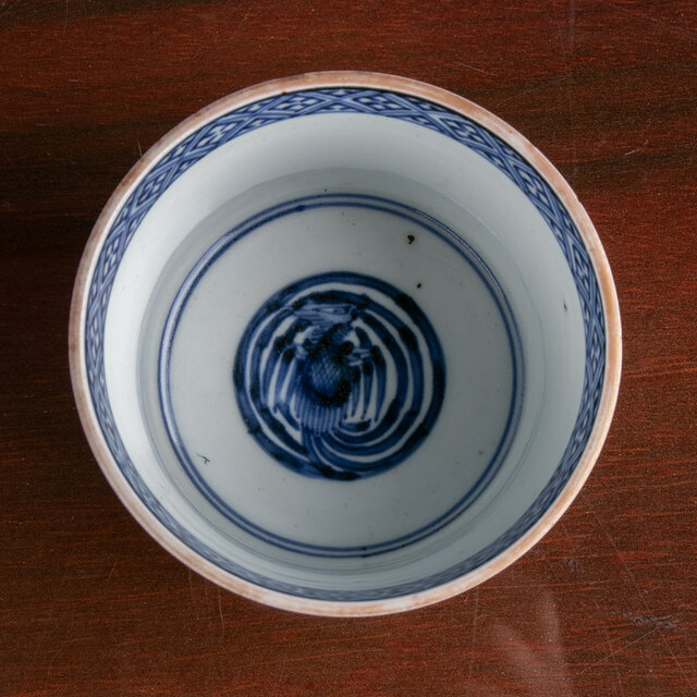 古伊万里 染錦 楼閣山水人物図 大向付 蕎麦猪口 明治時代 | iichi 日々