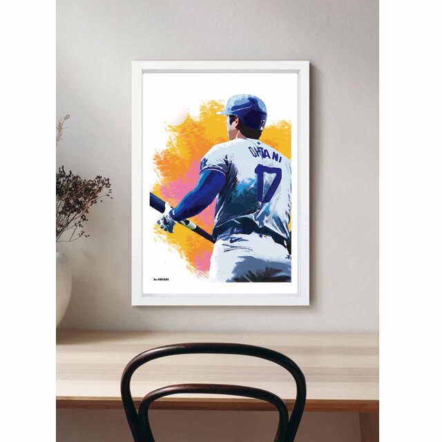 アート・オータニ 野球 送料無料 イイネたのしいポスター イラスト