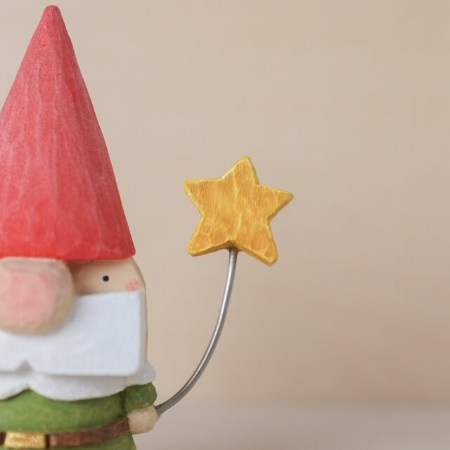 北欧 雑貨 【森のトントゥ】 オーナメント インテリア 木製 木彫り