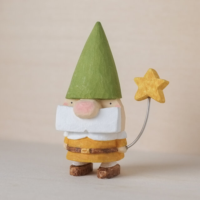 北欧 雑貨 【森のトントゥ】 オーナメント インテリア 木製 木彫り