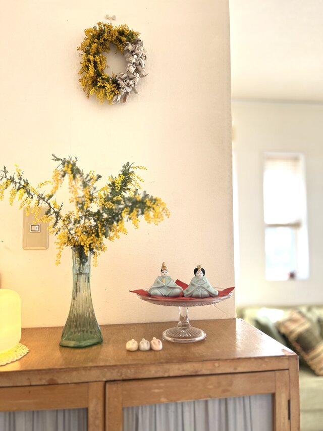 ミモザとラムズイヤー | iichi 日々の暮らしを心地よくする