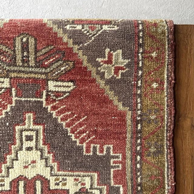 52×89 アースカラー 小さめメダリオン アンティークカラー トルコ