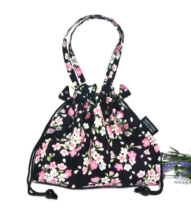 桜の花の巾着バッグ | iichi 日々の暮らしを心地よくするハンドメイド
