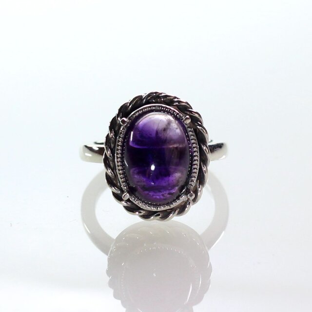 Sv925 アメシストリング 4.36ct | iichi 日々の暮らしを心地よくする