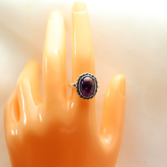 Sv925 アメシストリング 4.36ct | iichi 日々の暮らしを心地よくする