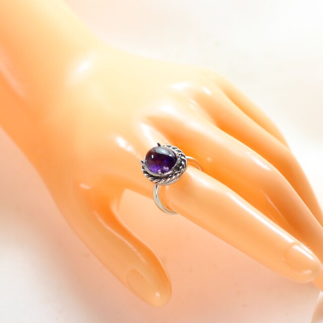 Sv925 アメシストリング 4.36ct | iichi 日々の暮らしを心地よくする
