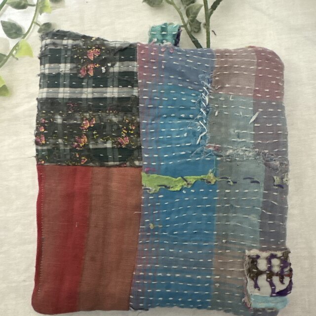 ハンドメイド☆ラリーキルトカンタキルトパッチワーク鍋敷き鍋つかみ