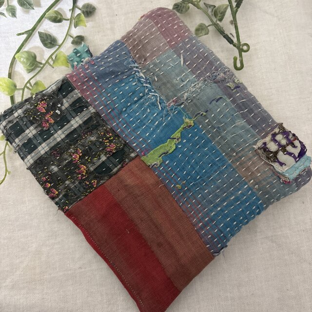 ハンドメイド☆ラリーキルトカンタキルトパッチワーク鍋敷き鍋つかみ