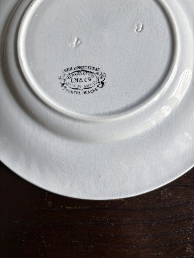 Creil & Montereau クレイユモントロー レリーフ グリザイユ フランス