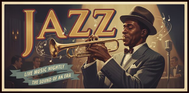 オーダー無料】JAZZ ジャズ喫茶 トランペット セッション BAR レトロ