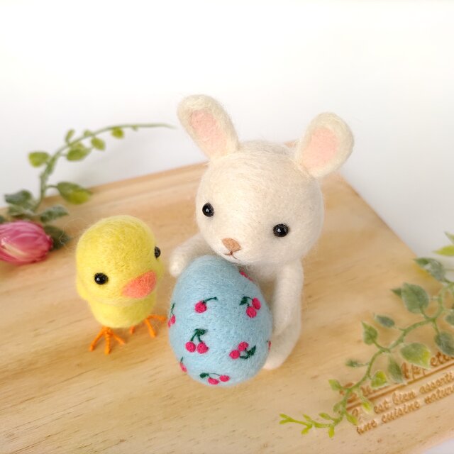 イースター♡うさぎ&ひよこ♡イースターエッグ 春限定イースターうさぎとひよこのさくらんぼエッグセット | iichi