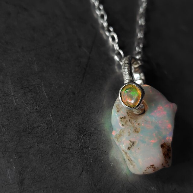 オパールシルバーネックレス | iichi 日々の暮らしを心地よくする