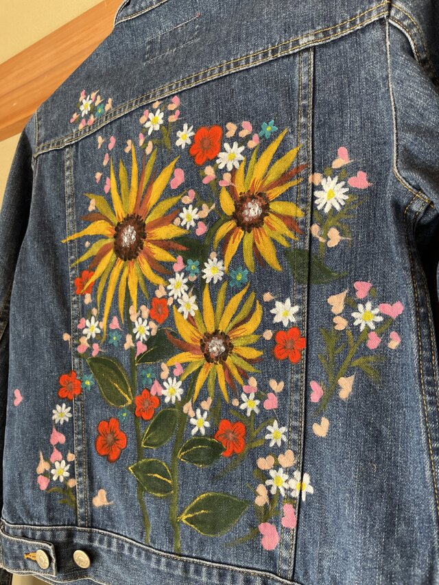 雑誌掲載CLANE PLAY VINTAGE FLOWERドッキング花柄デニム クラネ 