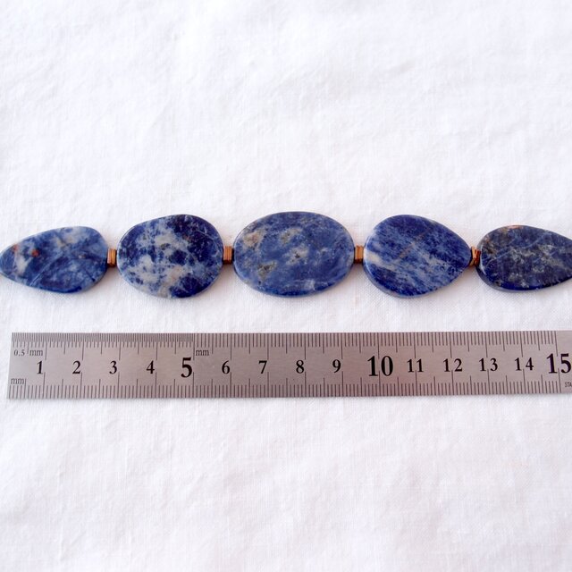 Sodalite × Black Onyx Symmetry Necklace／ソーダライト×ブラック