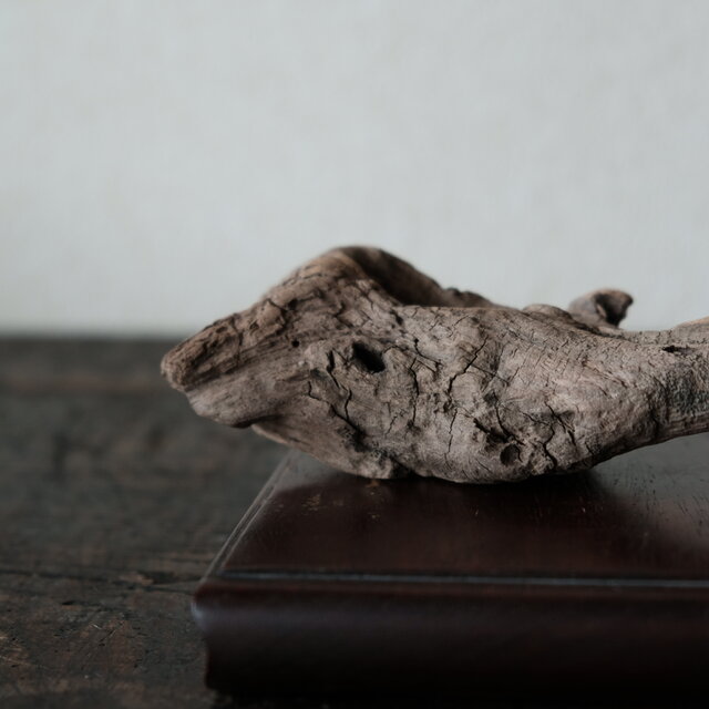 時代天然木花台に流木◇インテリアオブジェ アンニュイ 古民家 乾き